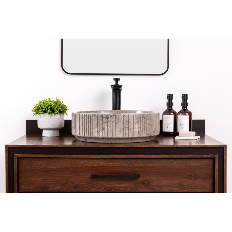 Lavabo de salle de bain en pierre naturelle marbre Burj Goleta