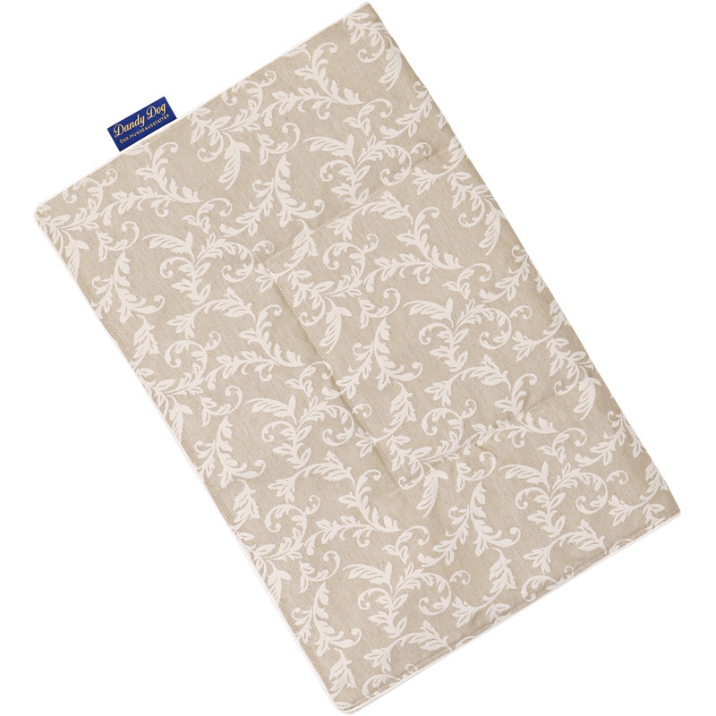 Floral Cotton Blend Fabric Pet Blanket, 100cm L x 80cm W, Beige