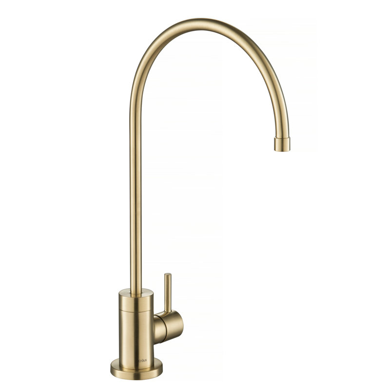 Robinet de cuisine 100% sans plomb Purita, Bronze champagne antique