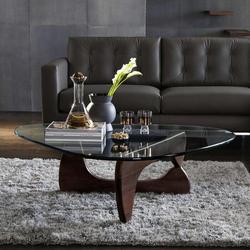 Fiske Glass Top Coffee Table