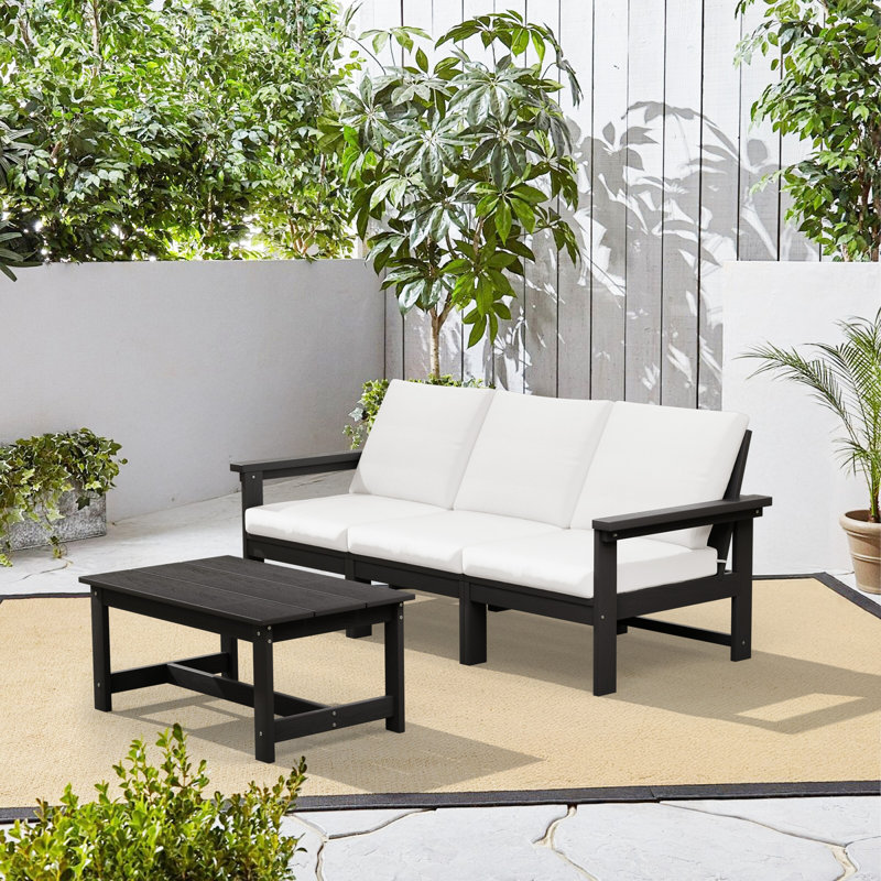 HDPE-Outdoor Coffee Table, Black