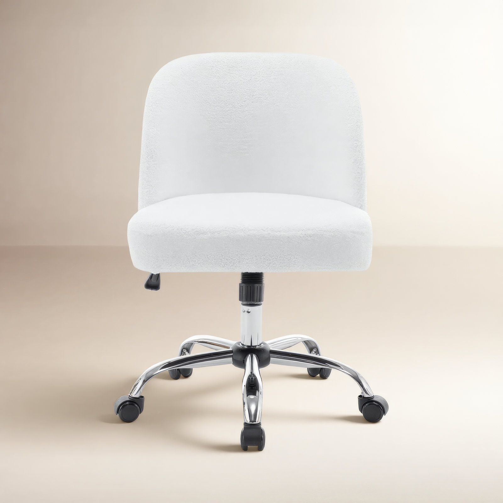 Brodyn Sherpa Office Chair, White