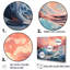 «Aqua Pastel Clouds Lansdcape II», reproduction d'art sur toile-95968306-95968313