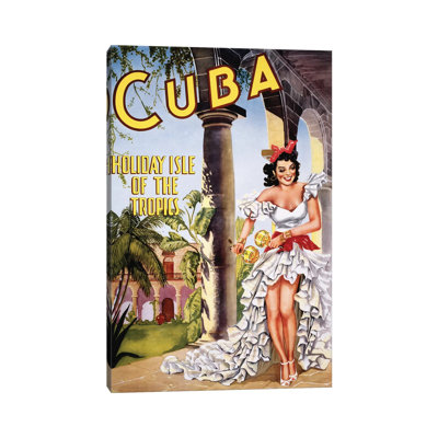 «Cuban Vintage Travel» par Piddix, impression sur toile tendue