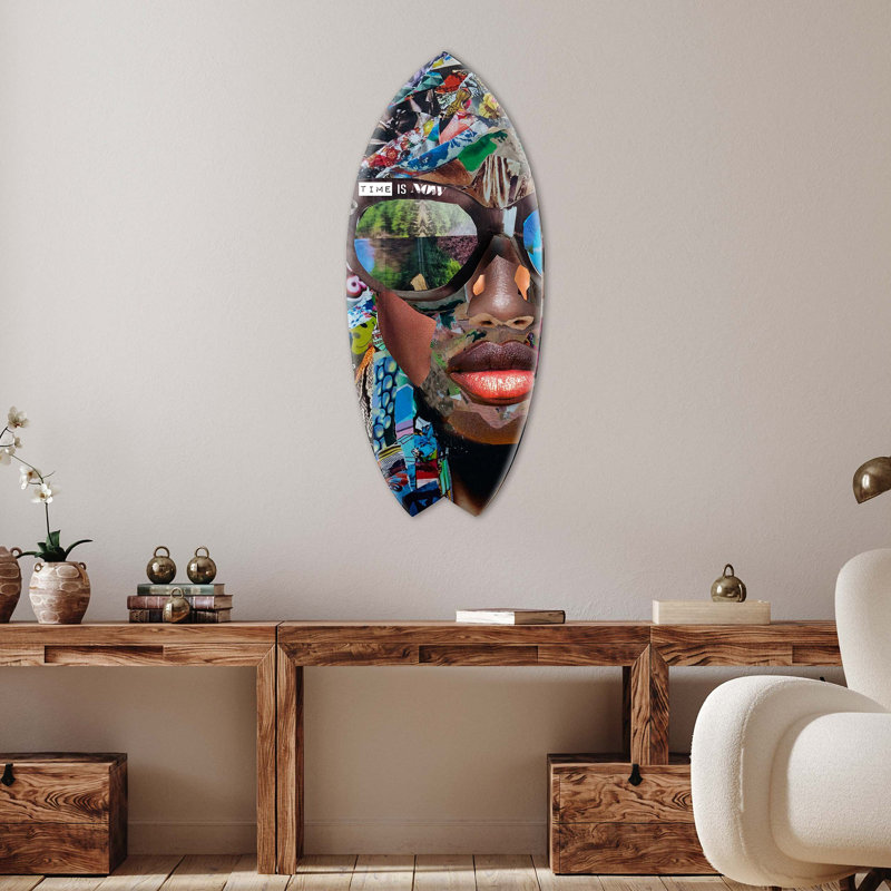 Katy Hirschfeld - Current Timing Decorative Acrylic Skimboard by Oliver Gal