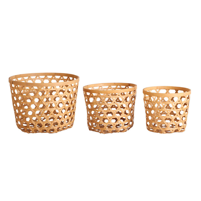 Bay Isle Home Bamboo Decorative Basket
