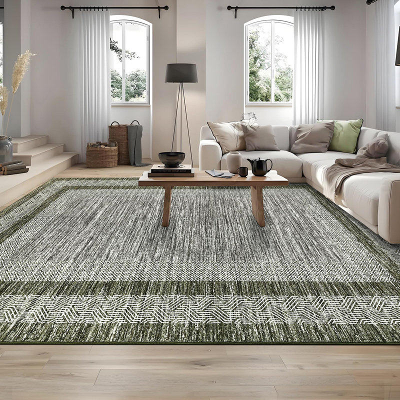 Area Rug, Green, Rectangle 160 x 230 cm