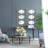 3-Piece Gold Rectangular Frame Wall Accent Mirror Set - Home Wall Decor