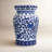 Blue Garden 16" / 18" Lotus Floral Ceramic Podium Decorative Garden Stool
