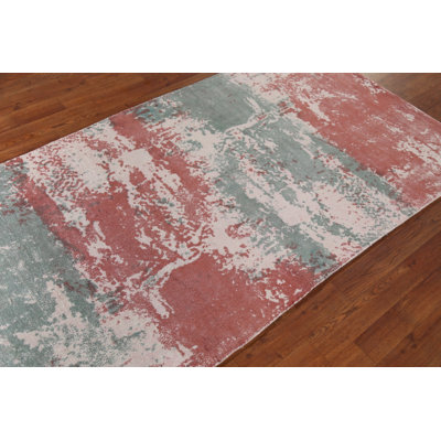 All-Over Abstract Contemporary Accent Rug 3x6