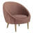 Razia Velvet Barrel Chair-1299070972