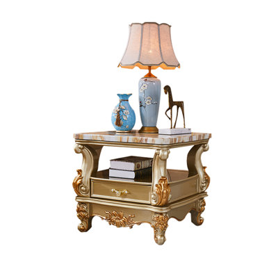 European-style Marble Solid Wood Coffee Table Coffee Table