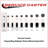 Hard Rubber Wheel Swivel 3/Expanding Stem Caster Set