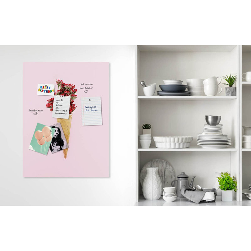 Magnetic Glass Photo Memo Board