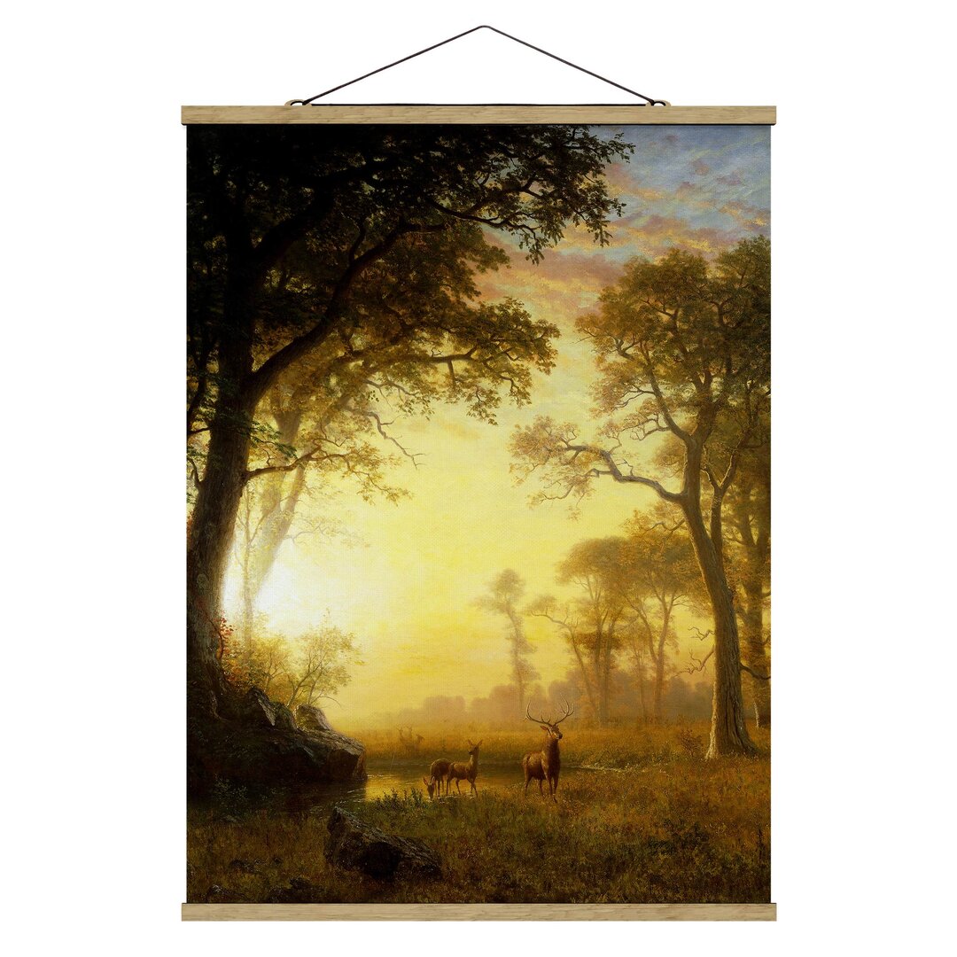 Wandbild Sunlit Glade von Albert Bierstadt