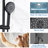 Luxury Matte Black Shower Faucets & Systems With Dual Design For Relaxing Home Use
