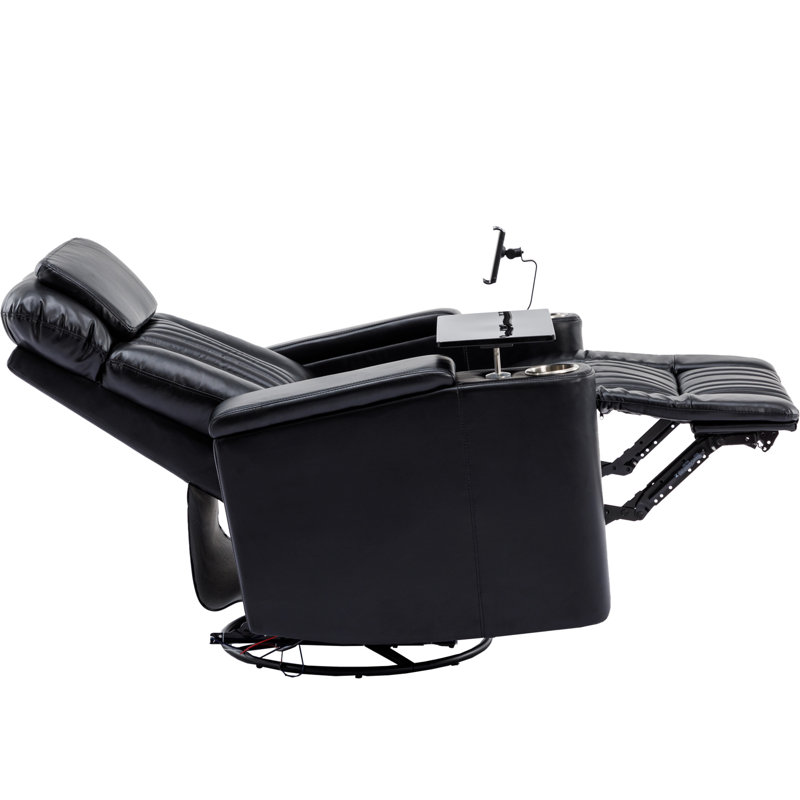 Fauteuil inclinable électrique avec repose-pieds Beliziare, Noir