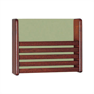 Peter Pepper 12.5'' H Magazine Rack, Natural Maple, Aluminum Metallic