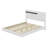 Gloss 3-Piece Bedroom Set Floating Bed Frame Queen Size Bed With LED Light & 2 Nightstands
