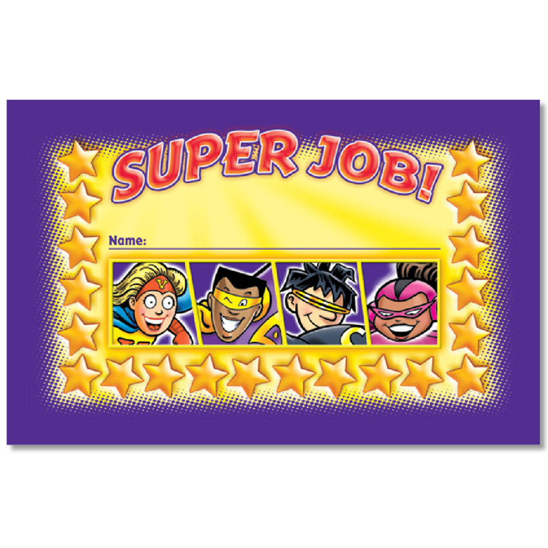 Cartes de perforation Superheroes Incentive