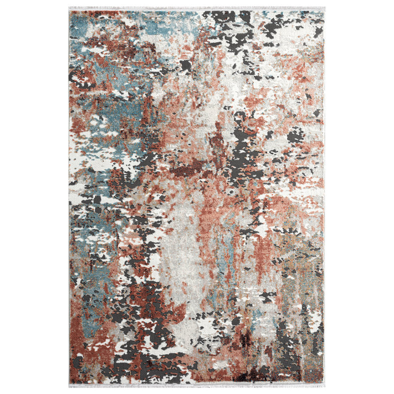 Abstract Indoor Rug, Rectangle 4' x 6'