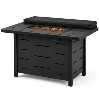 Round Natural Gas Outdoor Fireplace