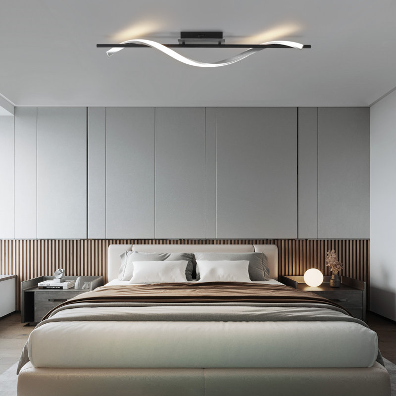 Ivy Bronx 1-Light 8.5cm LED Integrated Semi-Flush Mount