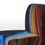 Fauteuil de chambre moderne rembourré en velours Brechta Vibrant Curve Design II-88109593
