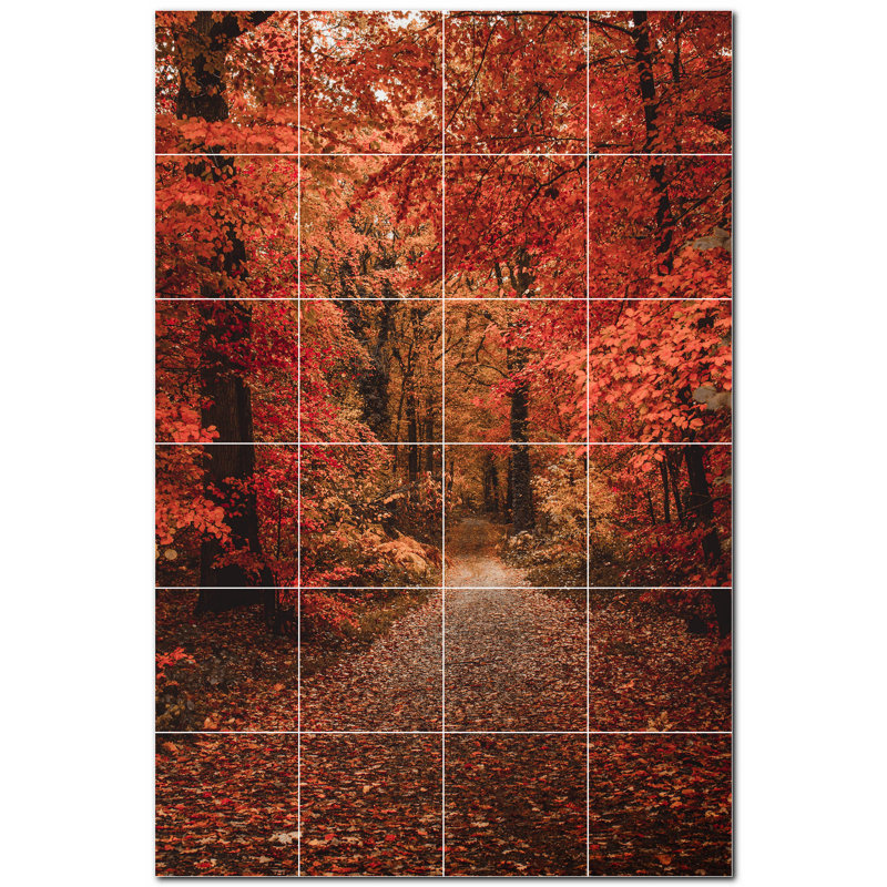 8'' x 8'' Satin Ceramic Decorative Mural