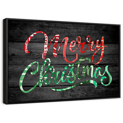Impression sur toile «Merry Christmas»