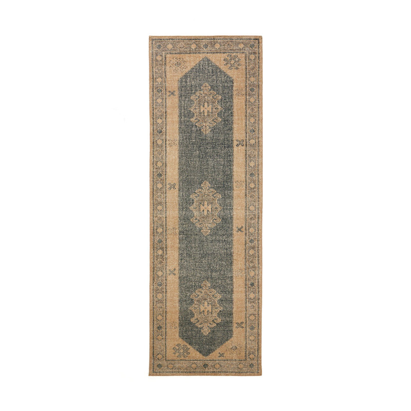 Cesia Hand Knotted Oriental Area Rug, Runner 3' x 9'