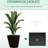 3 Patio Flower , 18", 15.41", 11.75", With Drainage, For Garden, Balcony, Front Door, Gray Stackable Planter Boxes Pots,