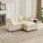 Cloud Sofa Ottoman for Living Room, Bedroom, Apartment, Comfy Double Layer Cushion-1184897489