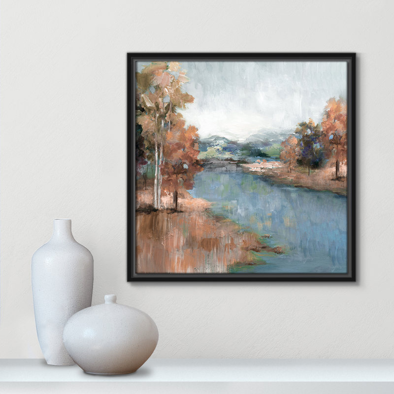 «Blush Meadow - Square Version Print» par Nan, Noir, H 17,5 po x l 17,5 po