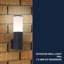 Lohyn Frosted Glass Outdoor Armed Sconce