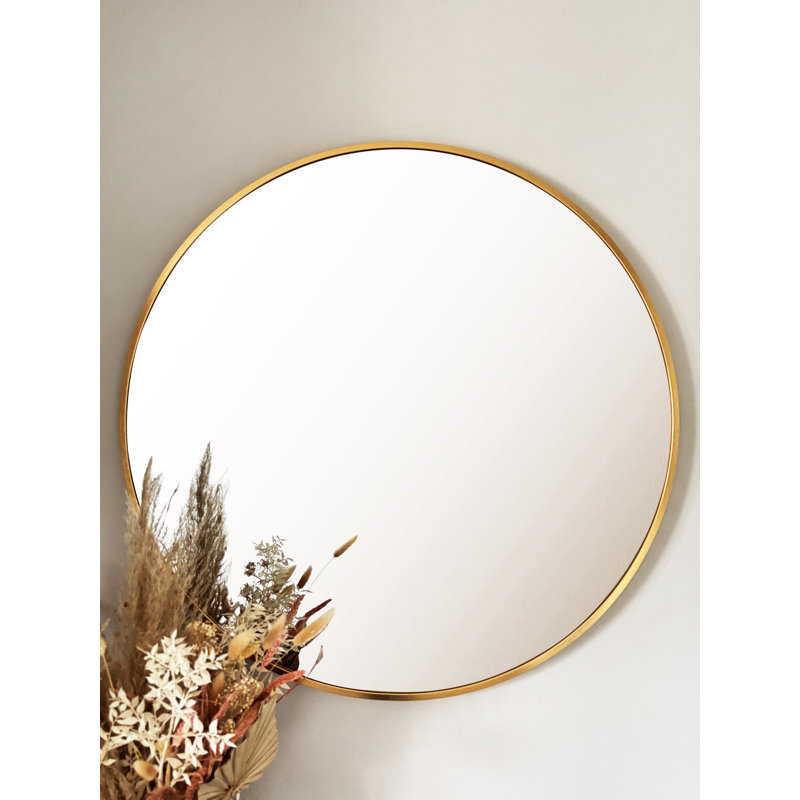 Demple Metal Round Mirror