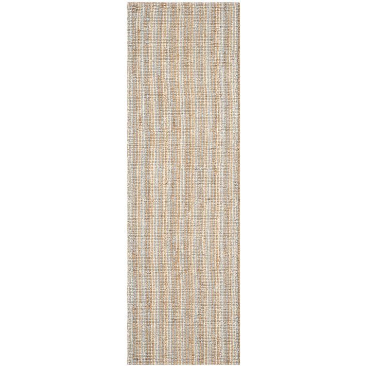 Alda Auckland Striped Handmade Gray / Natural Area Rug
