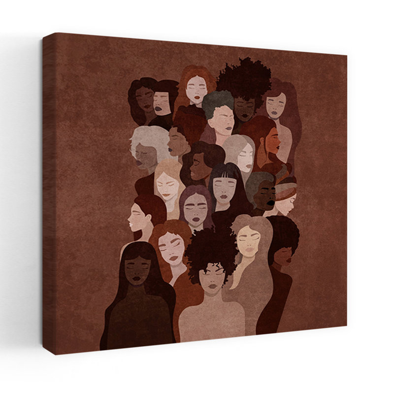 «Unity Of Shades», art mural abstrait moderne, H 18 po x l 18 po