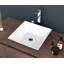Lavabo de salle de bain vasque rectangulaire en céramique 16 po Myhome Keepers