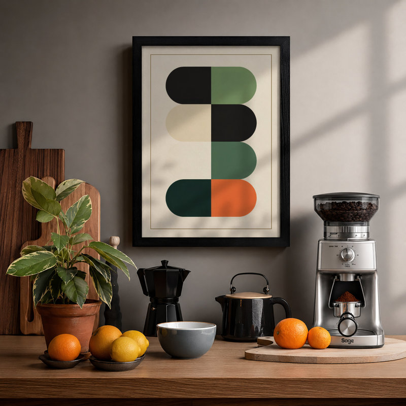 Colour Forms Minimalist - Print, A1 - 84.1 x 59.4 cm, Black
