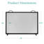 Cassiano 38x27in Single Panel Fireplace Screen Handcrafted Steel Mesh Spark Guard w/ Handles-1470254272