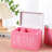 Pink Divided Compartment Personal Care Storage Box