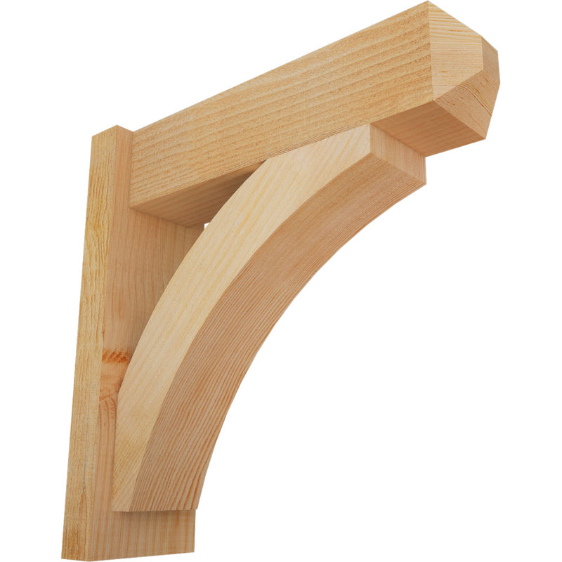 Persienne en bois rustique Thorton Craftsman, Sapin Douglas de 6 po (sciage brut),  P 20 po x H 20 po 
