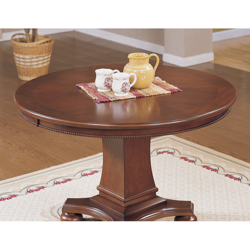Bellagio Traditional 48" Round Cherry & Walnut Reversible Poker Dining Table