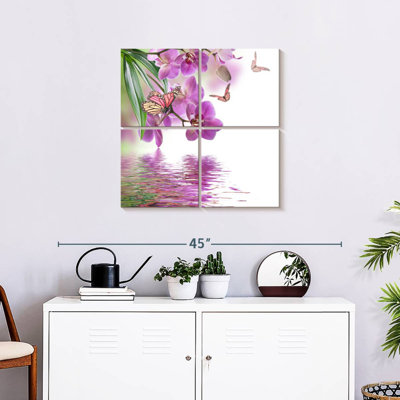 Orchid And Butterflies