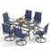 Sutiya 6 - Person Metal Patio Dining Set with Rectangular Table