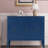 Adjustable Shelf Storage Sideboard with 3 Retro Metal Handles and 4 Pinewood Legs-1780542937