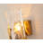 Transitional 1 Light Crystal Plaque Wall Sconce
