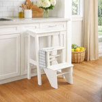 Danyell 3 - Step Wood Folding Step Stool