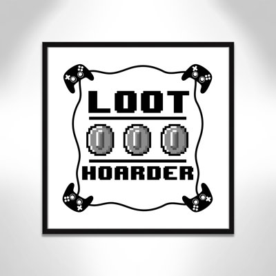 Loot Hoarder Kids Paper Print